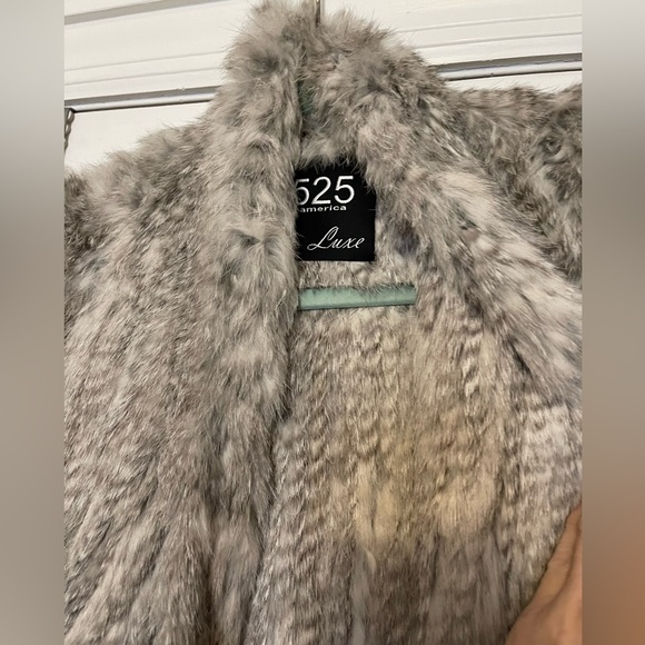 525 America luxe fur vest open front women’s - Picture 3 of 3